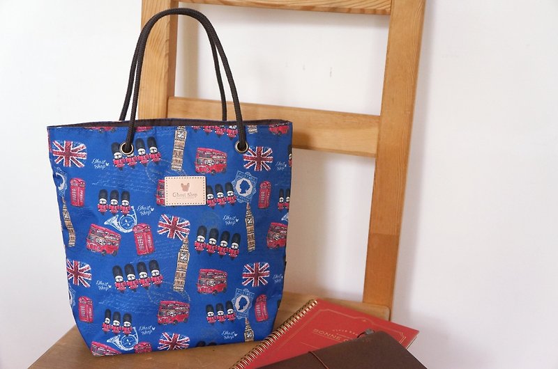British French Fighter - Afternoon Tote Bag - Handbags & Totes - Paper Blue