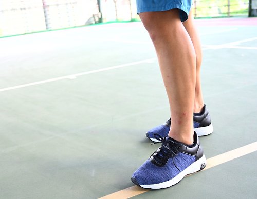 PUHU 彪琥 - 有型又好行的第一首選 MIT 【素面防水動能運動鞋-男款藍】運動鞋 休閒鞋 防水 高支撐