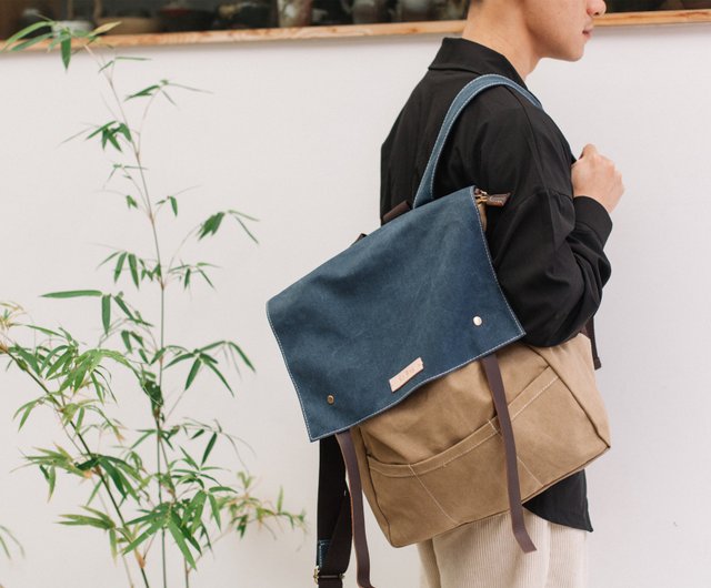 Vintage Rucksack, Fashion Casual Canvas Backpack, Large Capacity