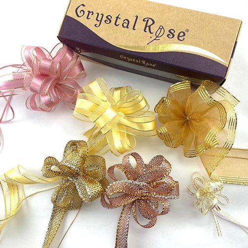 Crystal Rose Ribbon 緞帶專賣 不可思議拉花禮盒II/6入 【情人節禮盒】