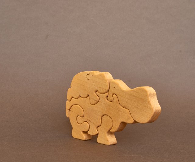 かばの置物 オレンジ かばの置物 オレンジ