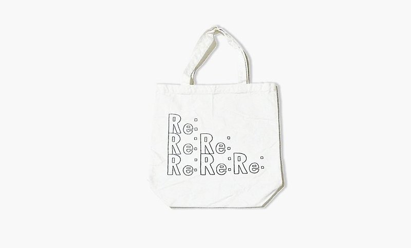 NORITAKE-REPLY Tote Bag - กระเป๋าแมสเซนเจอร์ - ผ้าฝ้าย/ผ้าลินิน ขาว