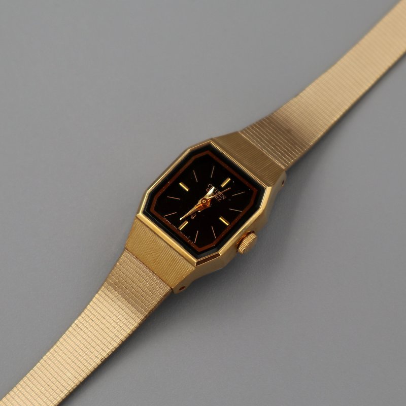 CITIZEN 高級八角造型石英古董錶 - 女錶 - 其他金屬 