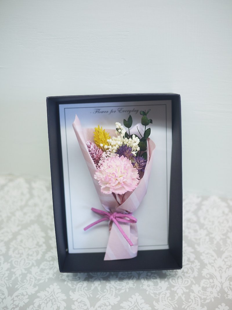 ♥♥は母親の毎日の花カード花/母の日のプレゼント、限られた紫色のカーネーションに書きました - カード・はがき - 寄せ植え・花 ピンク