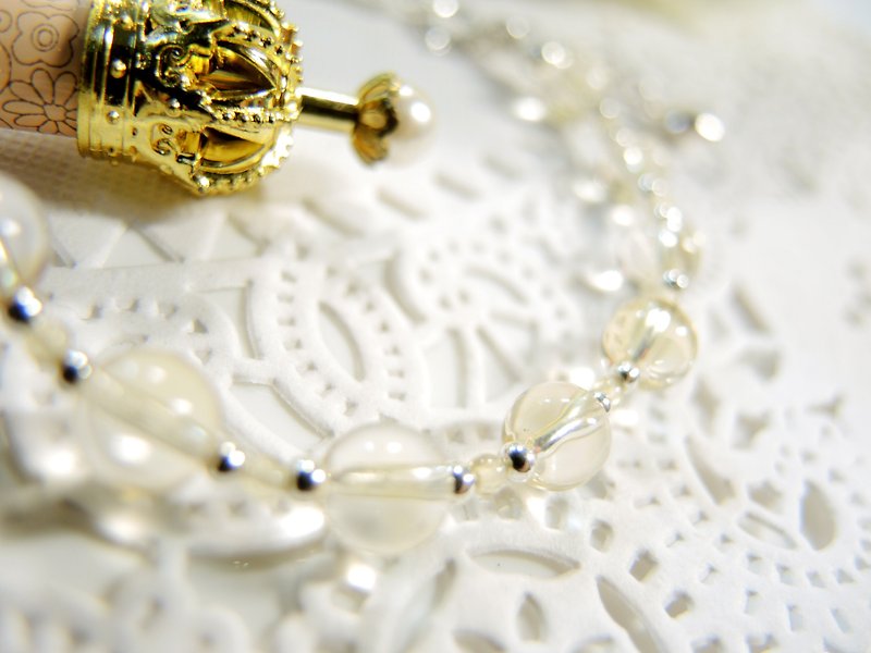 "Honey Sweetheart" low-key luxury pure citrine 925 sterling silver bracelet - Bracelets - Gemstone Yellow