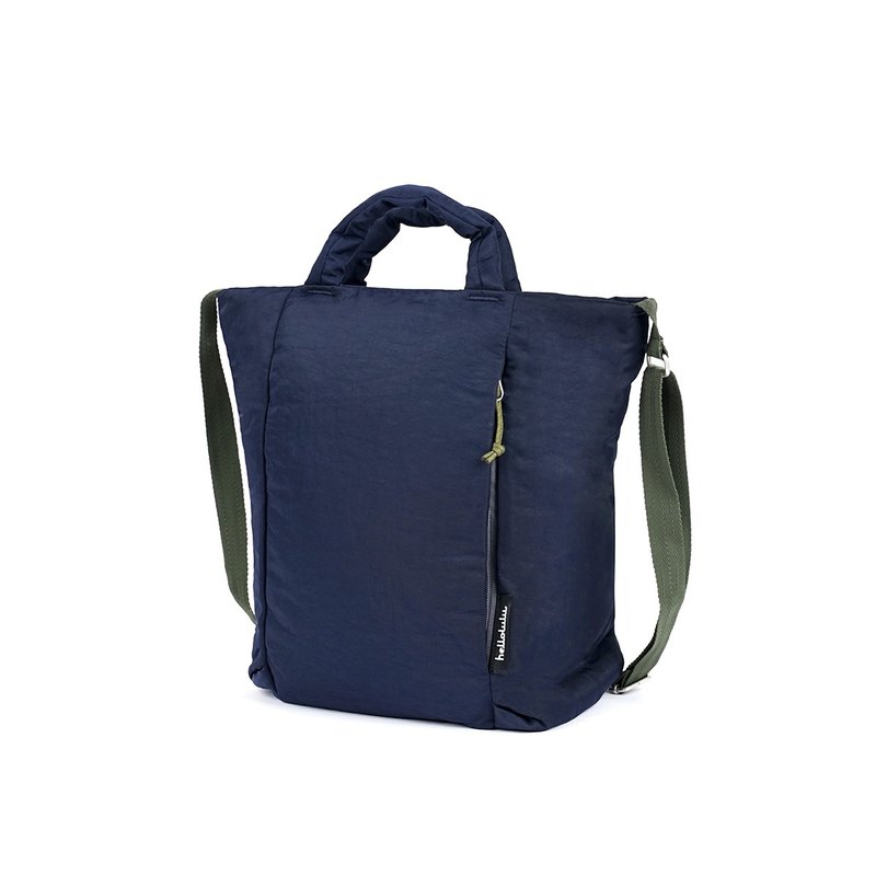 【FW25全新Wander系列】JULIAN 兩用日常手提包 (莓果藍) - 側背包/斜背包 - 環保材質 藍色