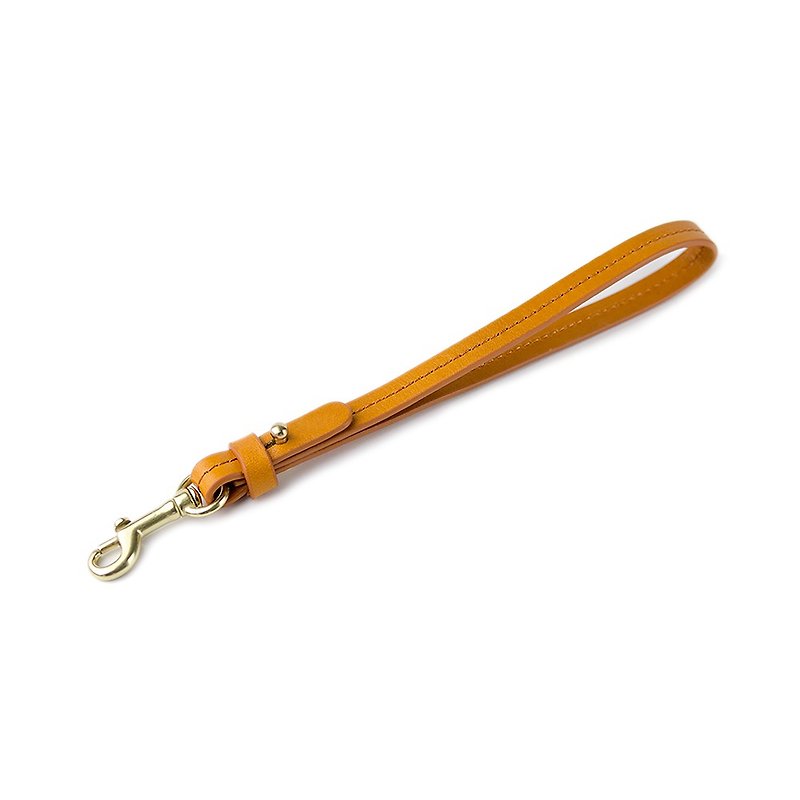 Alto Leather Wristlet Strap – Caramel - Lanyards & Straps - Genuine Leather Orange