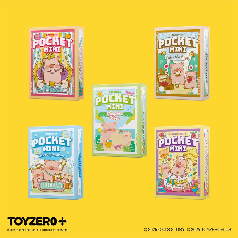 Pocket Mini Series - 罐頭豬LULU盲盒撲克牌 - 桌遊/卡牌 - 紙 多色
