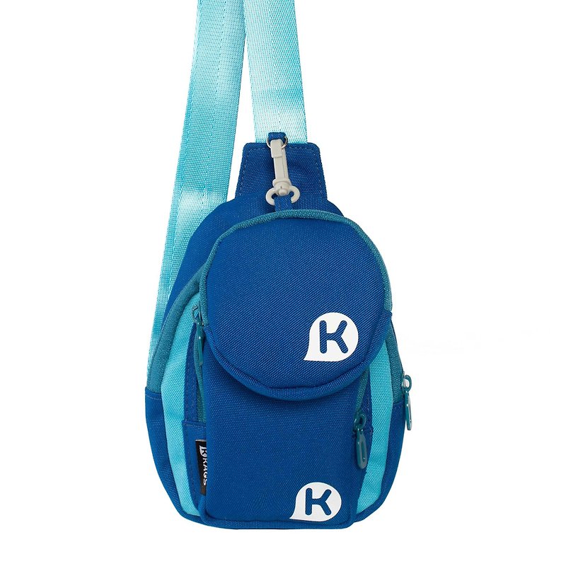 WEEKEND 系列斜背包/單肩包連零錢包 - 藍色 - 側背包/斜背包 - 聚酯纖維 藍色