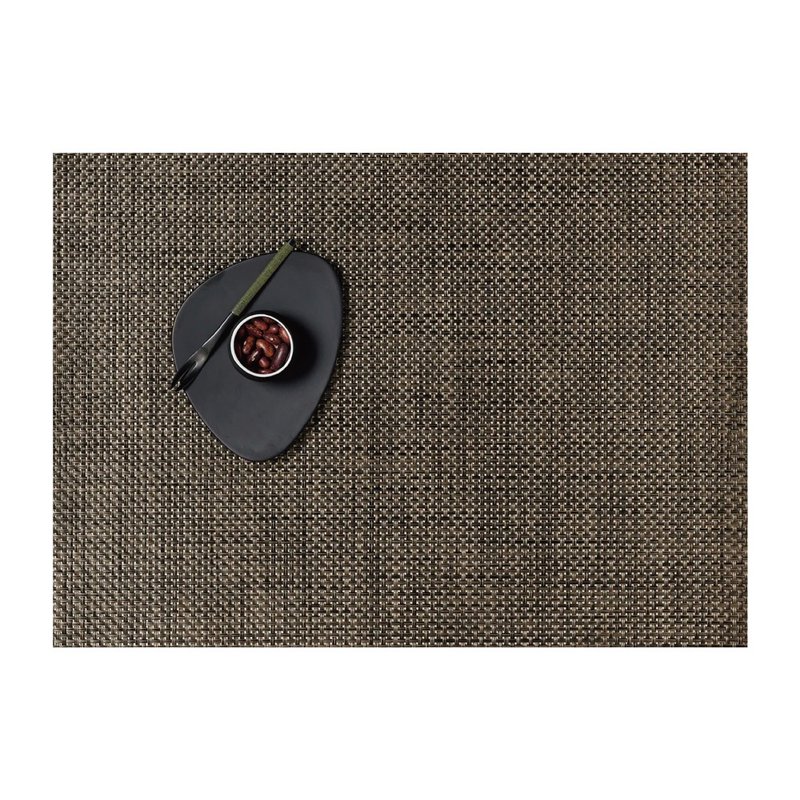 籃網編織 Basketweave 餐墊36×48 cm(地球棕/Earth) - 桌布/桌巾/餐墊 - 矽膠 咖啡色