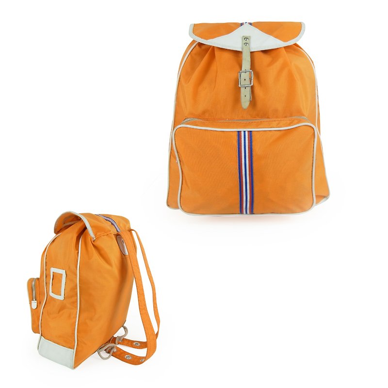 A‧PRANK: DOLLY :: retro VINTAGE retro bright carrot orange climbing backpack - Backpacks - Other Materials 