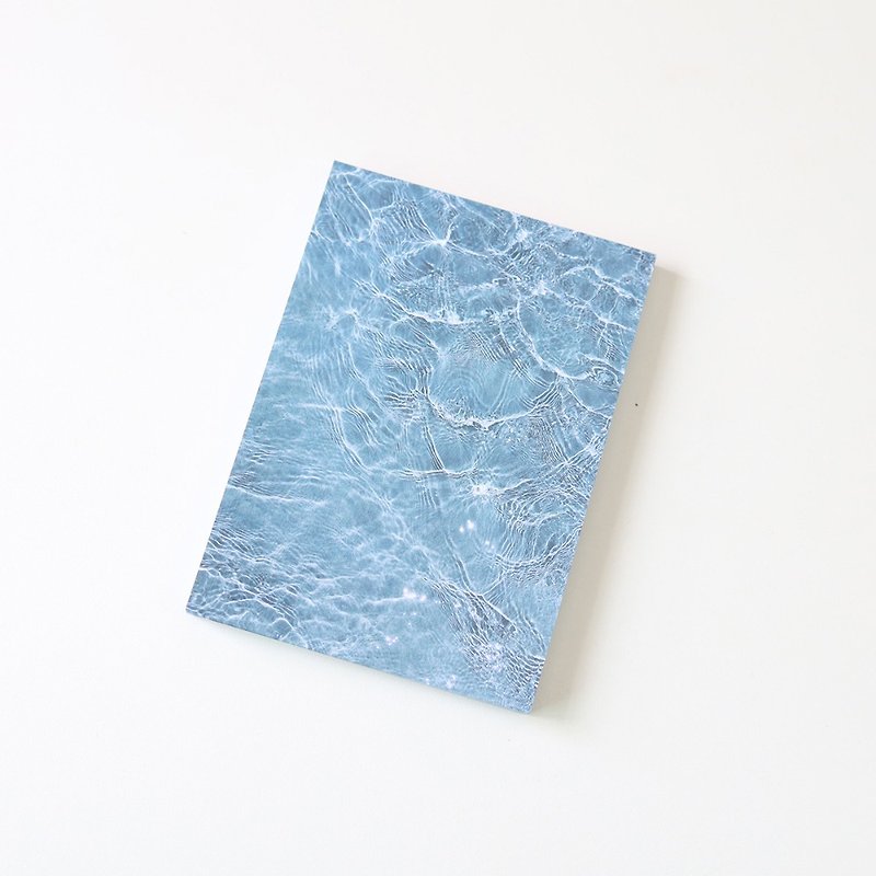 Sea wave Memopad Notepads note paper memo - กระดาษโน้ต - กระดาษ สีน้ำเงิน