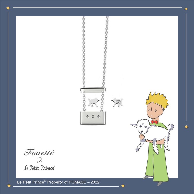 Fouetté x Le Petit Prince - Sheep Necklace - Necklaces - Precious Metals Silver