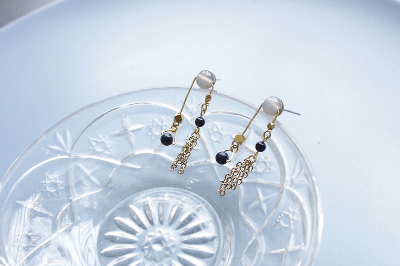 Balance - earring - Earrings & Clip-ons - Copper & Brass Gray