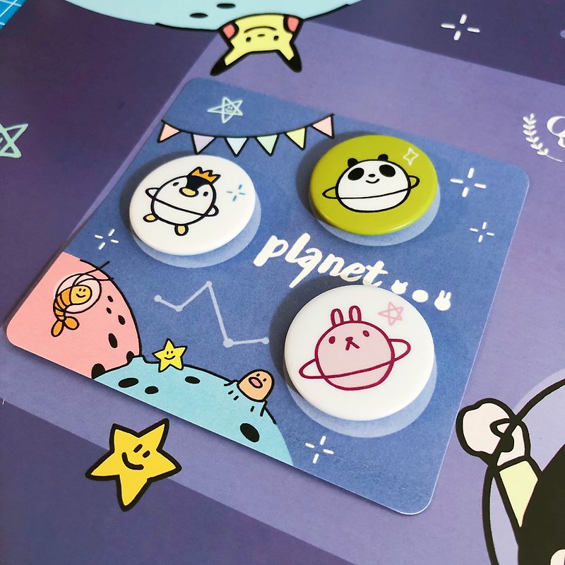 Planet Animal Planet / Badge Set - Badges & Pins - Plastic 