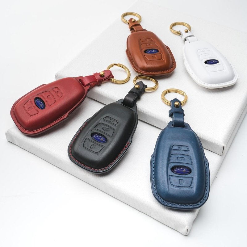 Subaru Forester WRX Levorg STI Car Key Leather Key Leather Case - Keychains - Genuine Leather 