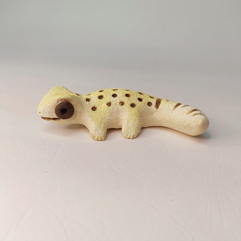 守宮/磁吸陶塑公仔/原創 - 公仔/玩偶 - 陶 