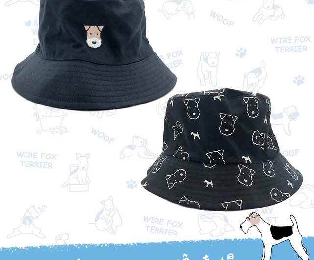 Wire Fox Terrier Bucket Hat Wire Fox Terrier Bucket Hat