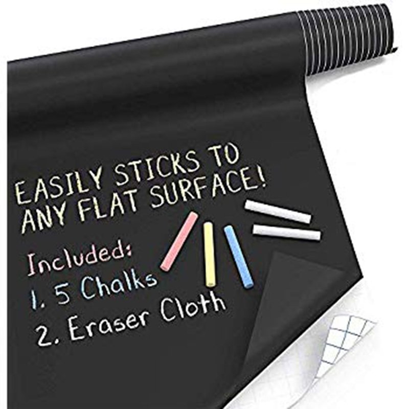 School series blackboard electrostatic wall sticker 60X80CM - Wall Décor - Plastic Black