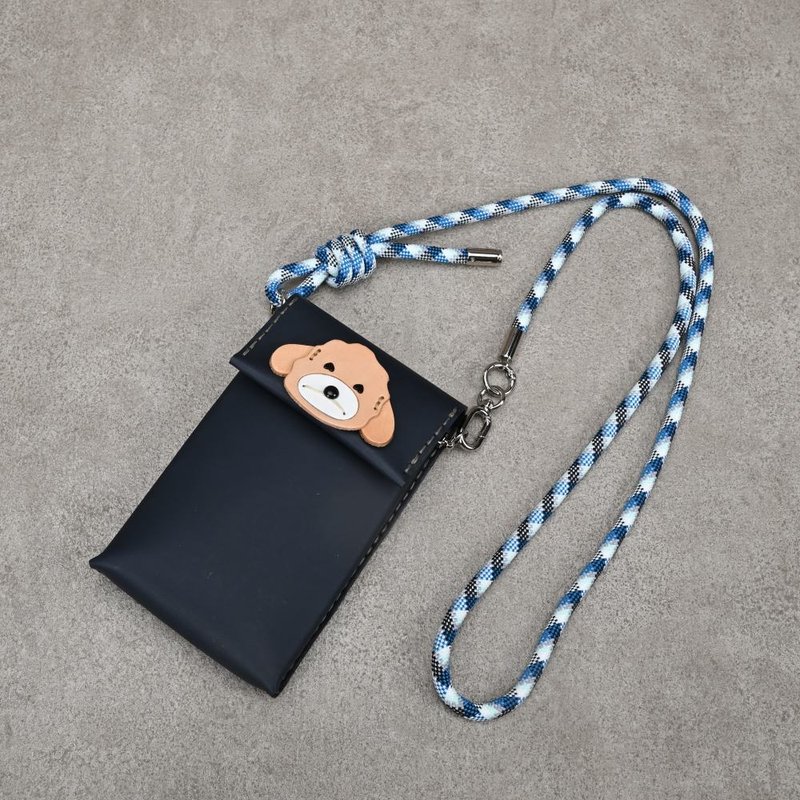 Phone Pouch | Travel Pouch | Genuine Leather Phone Case | Hand-stitched | Vertical - เคส/ซองมือถือ - หนังแท้ หลากหลายสี