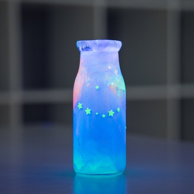 其他材質 其他 多色 - 星空瓶手作禮盒組 宇宙瓶 銀河 不插電發光 浪漫 DIY
