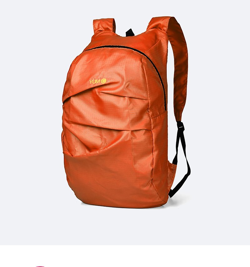 【免運】YUMC 時尚輕便雙肩包男士背包可折疊戶外背包女個性包 - 後背包/書包 - 其他材質 