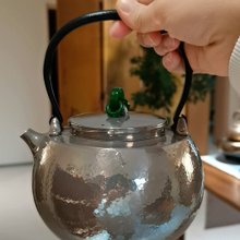 尚幀品純銀壺純銀9999純手工純銀湯沸生駒炮口銀壺1000cc 尚幀品