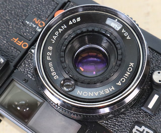 完動品】【Flash OK 】【美品】オールドフィルムカメラ コニカ