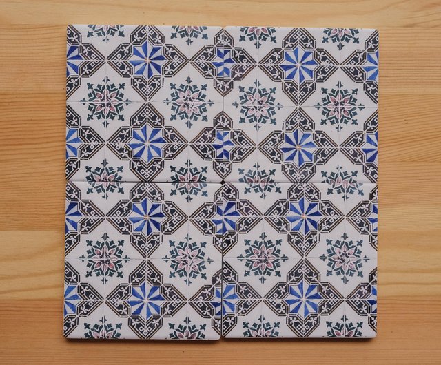 ポルトガルのタイルコースターlC-2lリスボンでタイルパターンを