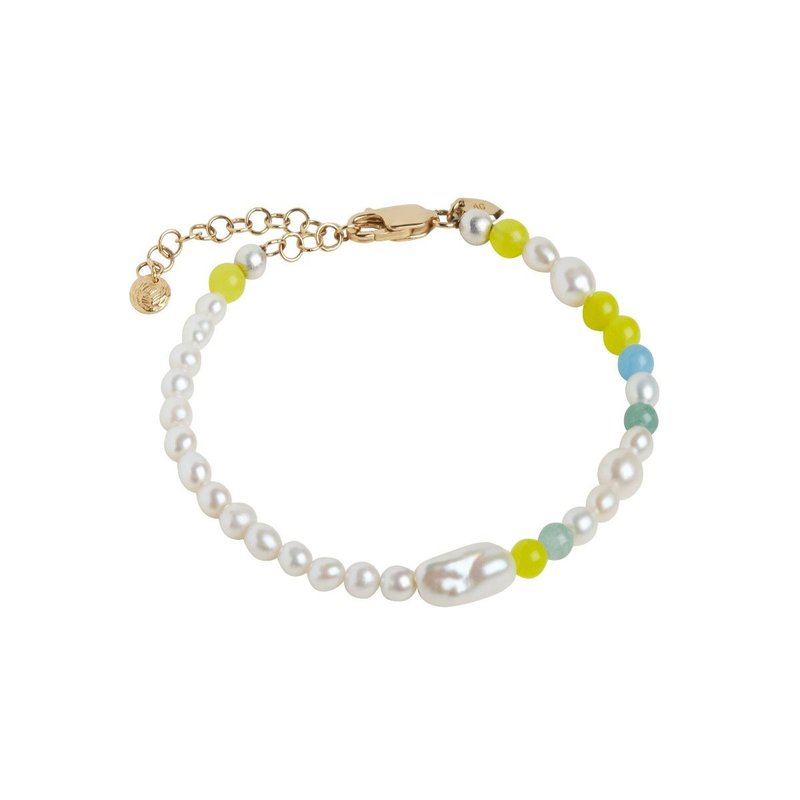 Stock Clearance Modena Pearl Bracelet - Bracelets - Jade Multicolor