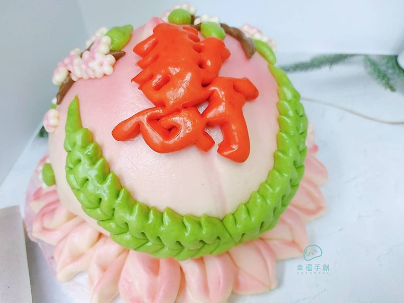 6-inch flower blooming, wealth, mother-in-law, longevity peach, Chinese style cake, steamed buns, birthday cake, birthday cake for Buddha, please talk about the styles - Cake & Desserts - Fresh Ingredients 