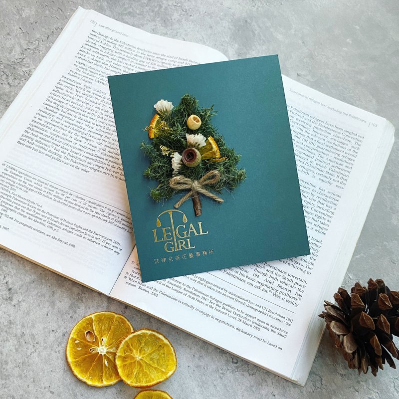 【聖誕禮物】超簡單聖誕卡片料包禮盒|手殘都會|交換禮物(待增補) - 花藝/盆栽/植栽 - 植物．花 綠色