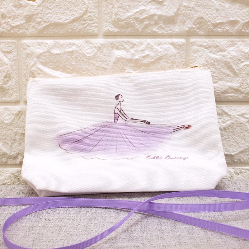 Ballerina cosmetic bag - กระเป๋าเครื่องสำอาง - ผ้าฝ้าย/ผ้าลินิน 