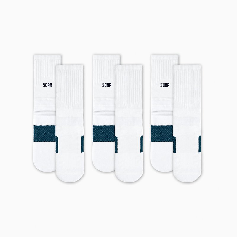 Made in Taiwan/Combed Cotton-99.9% Permanent Antibacterial-Daily/ NC. 272 ​​Pack - Socks - Cotton & Hemp White
