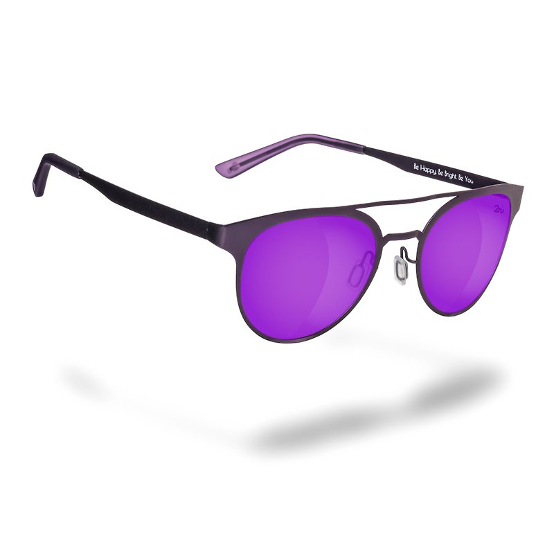 2NU - GAIA 太陽眼鏡 - Peach Purple - 眼鏡/眼鏡框 - 其他金屬 紫色
