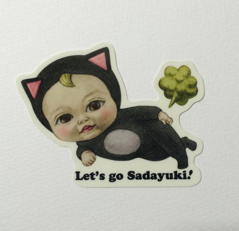 迷你貼紙 / Let's go Sadayuki / 放屁 - 貼紙 - 其他材質 