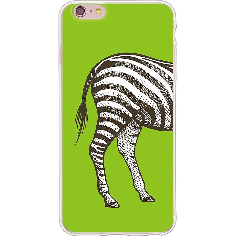 New Year designers - Wild Zebra [] -TPU phone shell "iPhone / Samsung / HTC / LG / Sony / millet" * - เคส/ซองมือถือ - ซิลิคอน สีเขียว