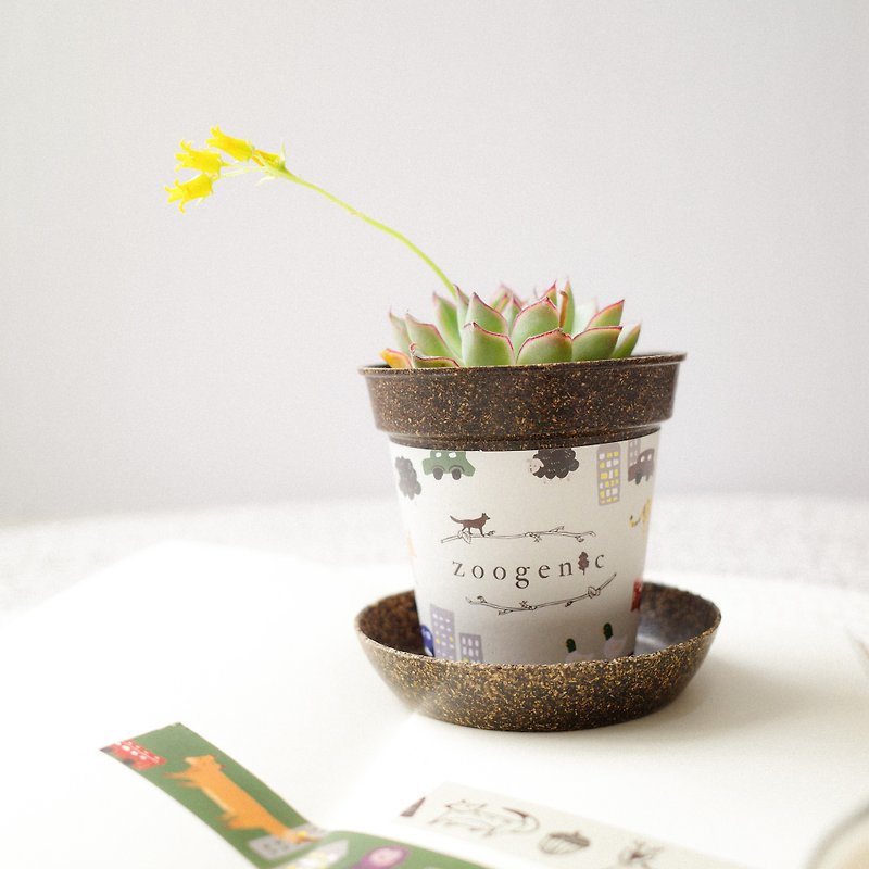 コーヒー粕リサイクルポット | 環境に優しい鉢植え | Zoogenic Design - 観葉植物 - サステナブル素材 