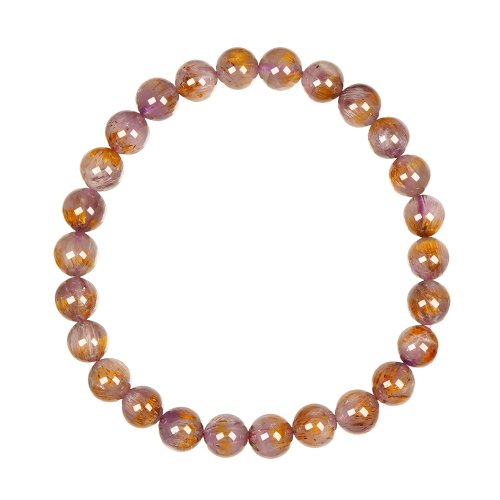 正佳珠寶 Gemsrich Jewelry 【正佳珠寶】紫鈦晶 頂級紫金鈦晶 6.8-7.3mm 紫鈦晶手珠