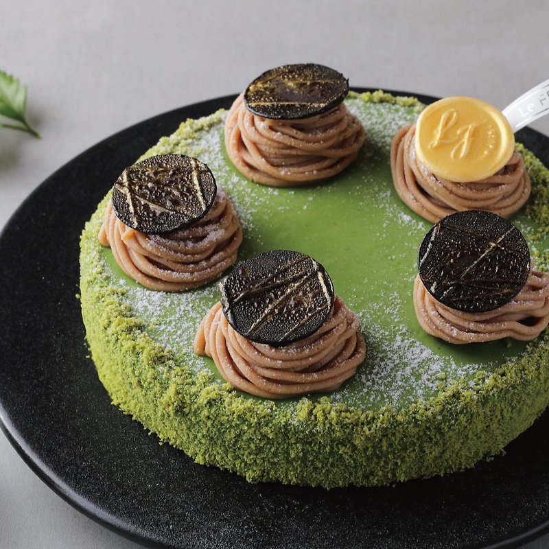 【La Fruta】Marukyu Koyamaen Matcha Chestnut Cake / 6 inches - เค้กและของหวาน - วัสดุอื่นๆ สีเขียว