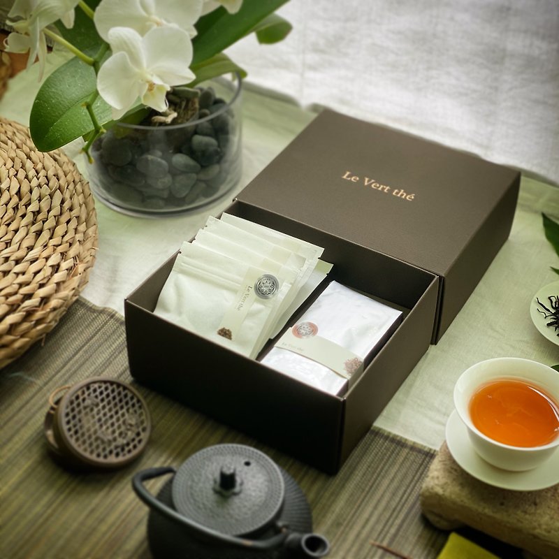 Black tea Lishan double flavor tea bag and Sun Moon Lake black tea original slice gift box - ชา - อาหารสด 