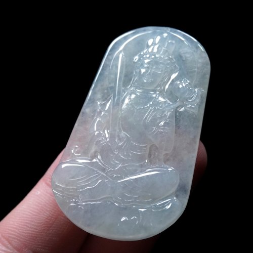 瓔珞翡翠 【屬牛虎本命佛】冰種翡翠虛空藏菩薩| 天然緬甸玉翡翠A貨 | 送禮