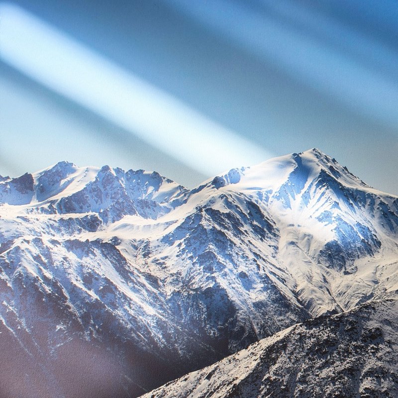 【微瑕特惠】【福利品】大雪山 - 臥室掛畫/簡約風/裝飾畫 - 海報/掛畫/掛布 - 棉．麻 藍色