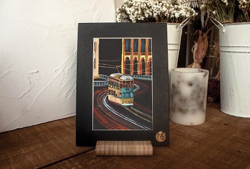 CEBULARN 四寶欄 【加密明信片】香港電車-旅遊禮物/裝飾畫卡/手繪風
