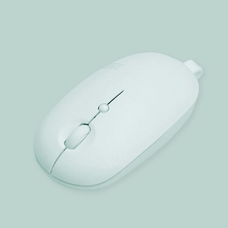 actto tail-shaped wireless bluetooth dual-mode mouse-mint green - Computer Accessories - Other Materials 