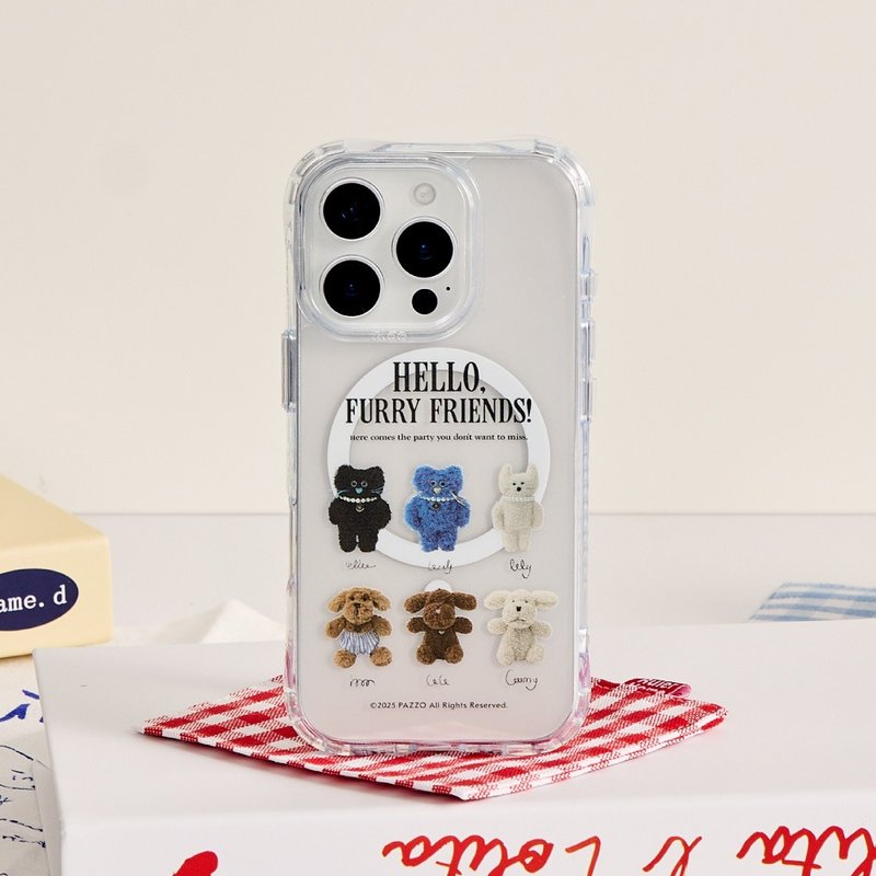 PARIS PETS貓貓狗狗好朋友大集合抗黃防摔MagSafe iPhone手機殼 - 手機殼/手機套 - 塑膠 多色