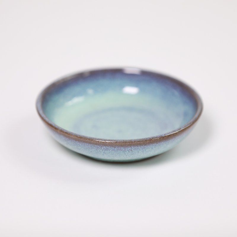 Milky saucer sauce dish - fair trade - Small Plates & Saucers - Pottery Blue