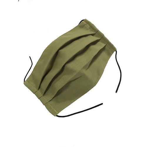 pegasus 成人布口罩套 / 表布橄欖綠環保紗+內裡黑色TC布(透氣款)