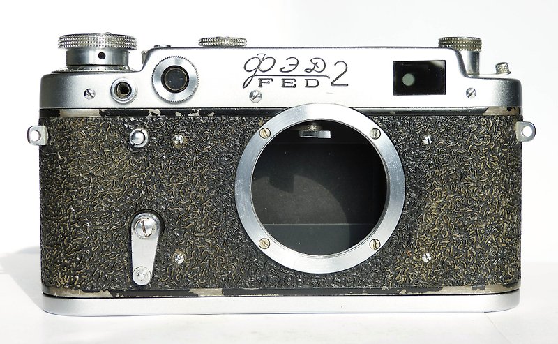 FED 2 type III C grey body USSR rangefinder film camera 35 mm M39 mount - 相機/拍立得 - 其他金屬 銀色