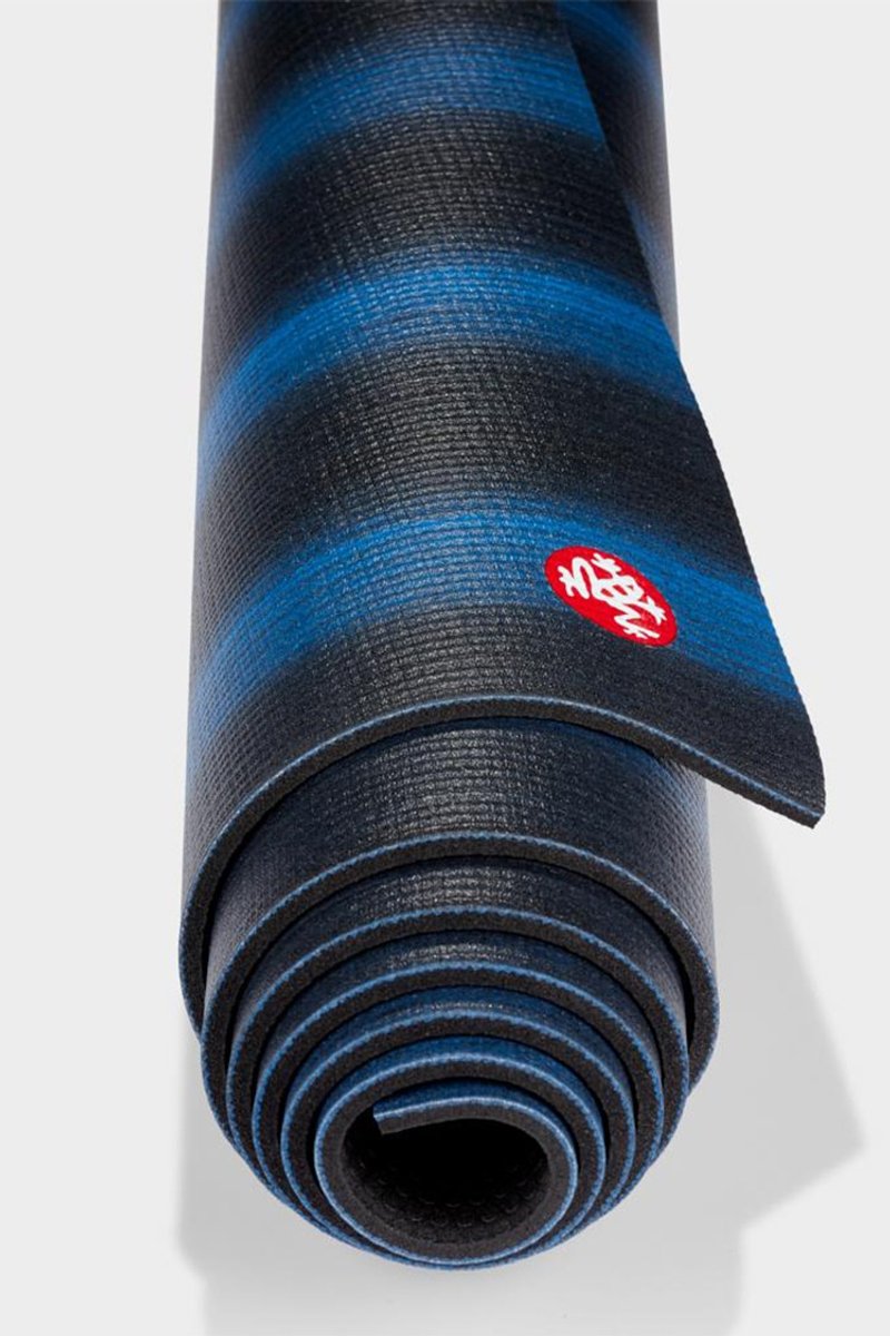 Manduka PROlite 71 inch 4.7mm yoga matBlack Blue Colorfields Shop